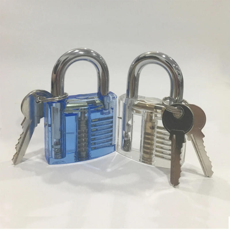 Description Picture 4 of itemCHKJ Transparent Locks Visible Cutaway Mini Practice View Padlock Hasps Training Skill Locksmith Tools For Furniture Hardware