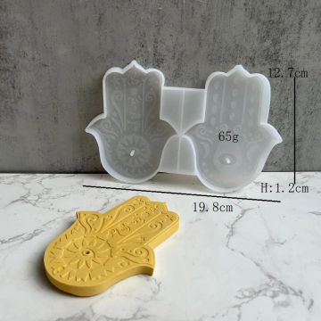 DIY Hand of Fatima Eye of God Storage Tray Silicone Molds Aromatherapy Plaster Making Resin Epoxy Moulds Home Art Supplies