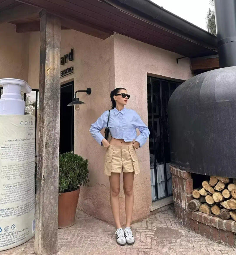 Description Picture 6 of itemWomen's Shorts 2023 Woman Summer Clothing Fashion A-Line Pocket Mini Skirts Cargo Shorts for Women
