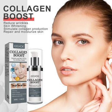 EELHOE Women Collagen Boost Anti-Aging Serum Collagen Booster for Face with Hyaluronic Acid Unisex Collagen Facial Cream