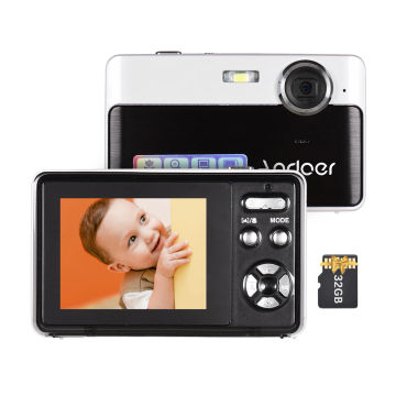 Andoer 4K Digital Camera Video Camcorder 16X Digital Zoom Anti-shake Smile Capture Birthday Christmas Gift for Kids Teens Friend