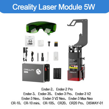 Creality Ender-3 S1 Laser Engraving Module 10W 5W 1.6W 0.06mm High-Precision Laser Module for Ender 3/Ender 3 V2/Ender S1 Pro