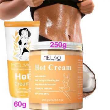 MELAO Hot Cream Slimming Anti Cellulite Belly Firming Body Tummy Fat Burning Ginger Sweat Massage Gel Weight Lose Shaping Waist