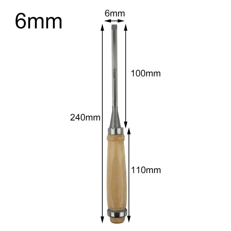 Description Picture 5 of itemWood Handle Chisels Woodworking 6/12/18/24mm Multi-function Carving Cutter For Woodcut Working Carpenter DIY Gadget Hand Tools