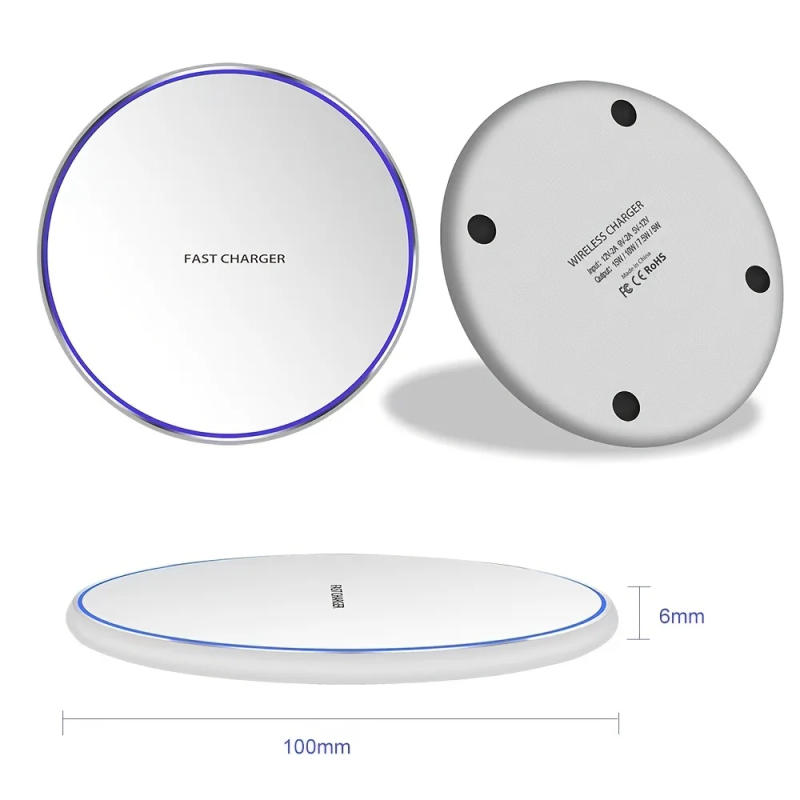 Description Picture 5 of item15W Qi Wireless Charger Pad Fast Wireless Charging for iPhone Samsung Xiaomi Phone Induction chargers