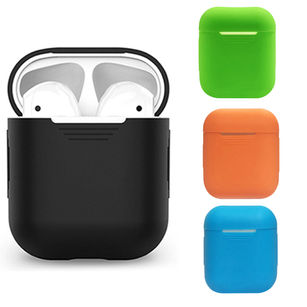 Solid Color Dustproof Silicone Earphone Case Protective Cover for Apple Airpods