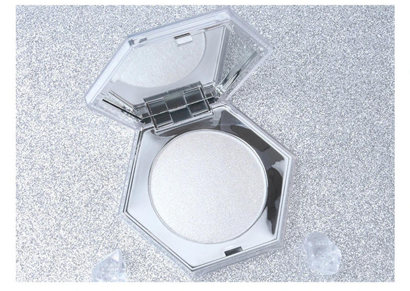 Description Picture 3 of itemVegan High Pigmented Face Makeup Diamond Brightening Highlighter Pressed Contour Bronze Powder Private Label Highlighter Palette