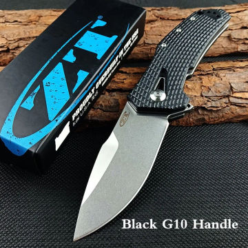 Zero Tolerance ZT 0308 Tactical Folding Knife CPM 20CV Blade G10/Rosewood Handles Hunting Camping Survival Defense EDC Knives