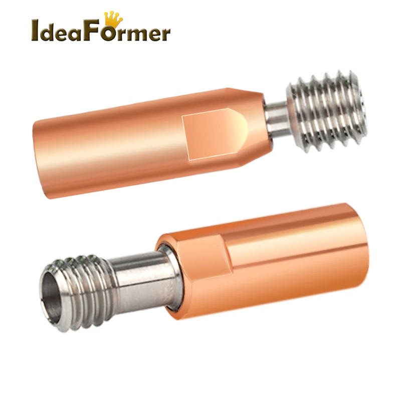 Description Picture 5 of item1/2Pcs CR10 Throat Titanium Alloy Bi-Metal M6 Red Copper 4.1mm Heatbreak For CR10 Hotend 1.75/3.0MM Filament Smooth envio gratis