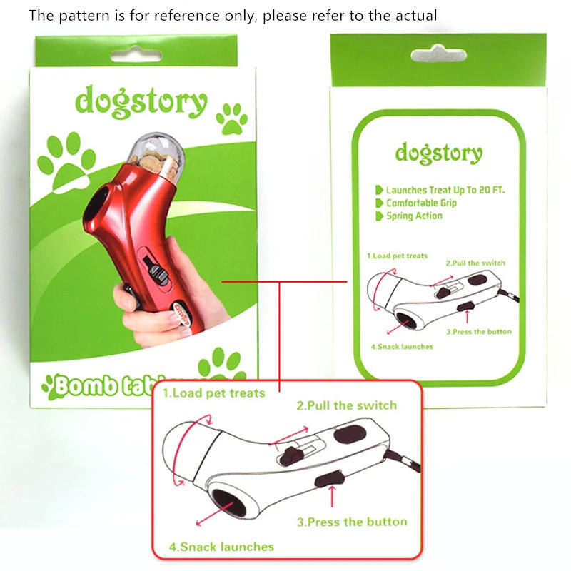 Description Picture 3 of itemDog Snack Catapult Launcher Dog Cat Treat Launcher Snack Food Feeder Catapult Pet Interactive Training Toys Outdoor Beach Toys