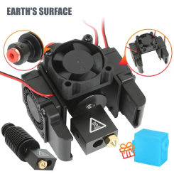 DB-3D Printer Part E3D V6 Hotend Kit All Metal Volcano Nozzle HotEnd Bowden Direct J-head 12V/24V Cooling Fan Bracket 1.75mm