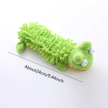 Pet dog toy sound plush toy mop fur shell frog hippo teeth grinding supplies