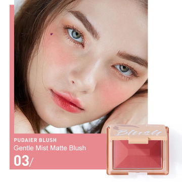 Matte Shimmer Brush Fast shipping Face Powder Makeup Monochrome Smooth Peach Blush Palette Beauty Focallure Cosmetics Lady