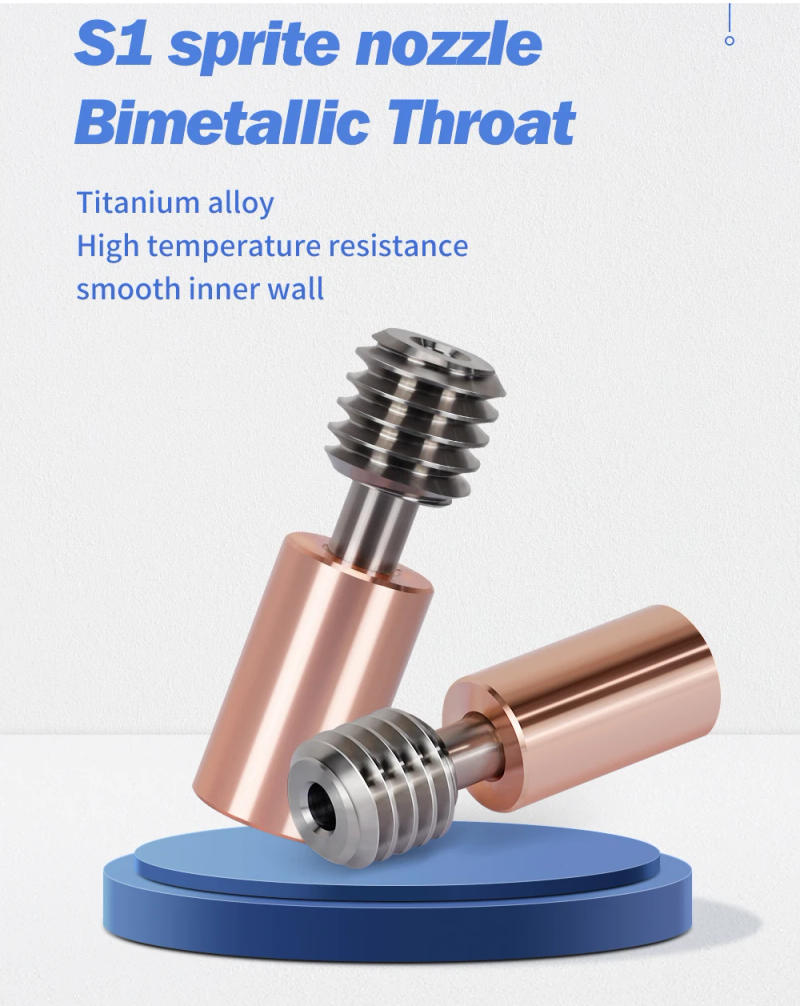 Description Picture 2 of itemHigh Quality Bi-Metal Heatbreak Heat Break 3D Printer Parts Hotend Bimetal Throat For Ender 3 S1 CR10 Smart Pro 1.75mm Filament