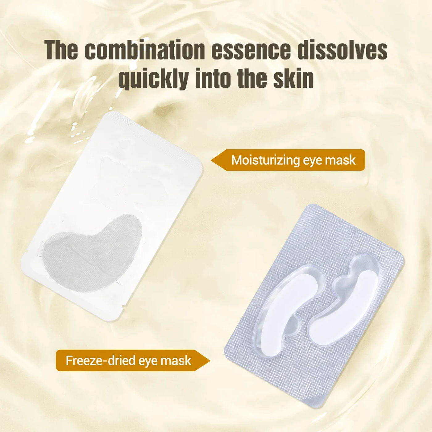 Description Picture 6 of itemOligopeptide Freeze-dried Eye Mask Moisturizing Eye Patch Fade Eye Bags Dark Circles and Fine Lines Eye Gel Pads Skin Care