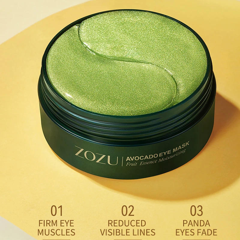 Description Picture 5 of item60pcs Eye Mask Avocado Golden Collagen Anti Dark Circles Eye Bags Moisturizing Anti Wrinkle Eye Patches Skin Care Products