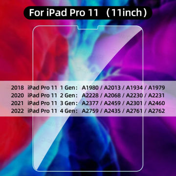 For 2019 2020 iPad 10.2 iPad Pro 11 Air 3 10.5 Screen Protector Tempered Glass For 9.7 iPad 3 4 5 6 7 8th Mini 2 3 4 5 7.9