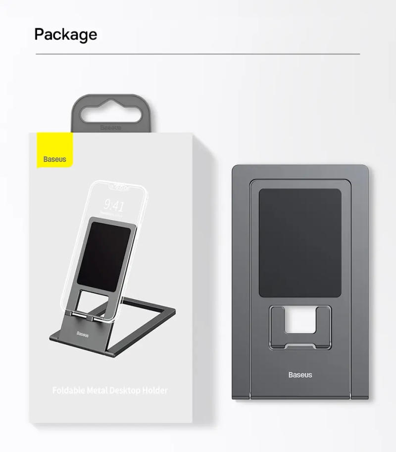 Description Picture 3 of itemBaseus Tablet Stand for iPad Pro 12.9 11 Aluminum Foldable Desktop Tablet Holder Adjustable Notebook Mobile Phone Laptop Support