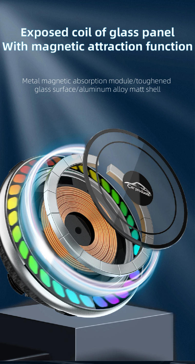 Description Picture 4 of item2023 New 20W Wireless Magnetic Charger Mobile Holder with LED and Aromatherapy spray for iPhone 15 14 13 12