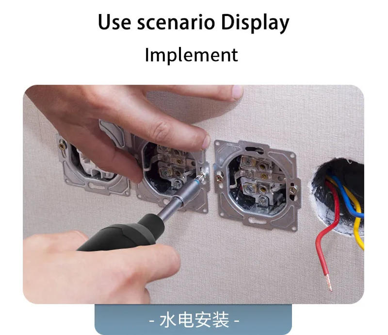 Description Picture 5 of itemElectric Screwdriver Rechargeable Multifunction Cordless Electric Screwdrivers Manual and Automatic Electric Screw Driver Set