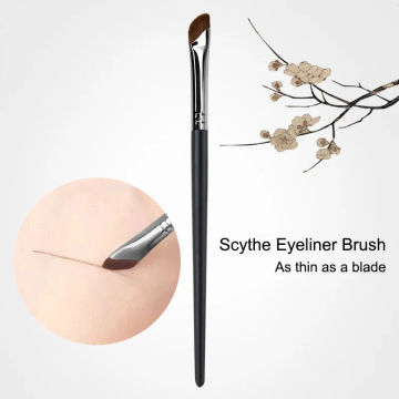Eye Shadow Brush Ultra Thin Sickle Diagonal Makeup Brush Horizontal Silkworm Brush Eyebrow Brush