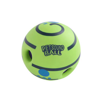 Durable Pet Training Ball Funny Sound Interactive Dog Toys Tooth Cleaning Elastic Toys Muti Size Balls Pet Dog Chew Accessories