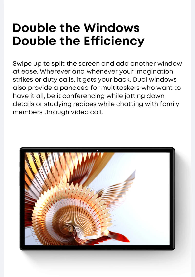 Description Picture 6 of itemCHUWI Hi10X Pro Unisoc T606 4G LTE 10.1 Inch 800*1280 IPS Screen 4GB RAM 128GB ROM Tablets 2.4G/5G Wifi Android 13 Tablet PC