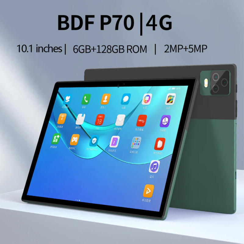 Description Picture 2 of itemBDF Original Tab 6GB + 128GB 10.1 Inch WiFi 4G LTE Dual Card 5000mAh Online Classroom WiFi GPS Bluetooth Android 11.0 Tablet