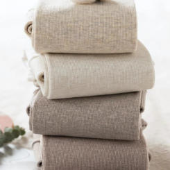 Winter Warm Leggings Women Vertical Stripes Casual Pants Thickened Plush Cotton High Elasticity Solid High Waist Winter Pants