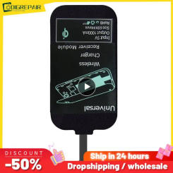 1~10PCS 2A Wireless Charging Receiver Lightweight Qi For Samsung Huawei Universal Micro USB Type C Fast Wireless Charger Adapter