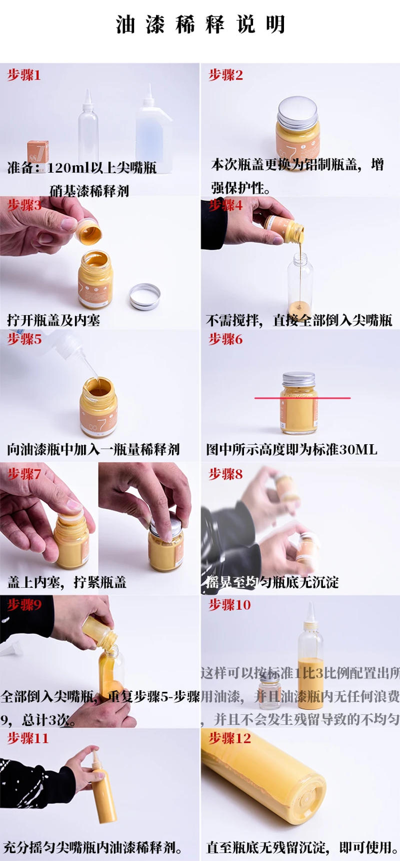 Description Picture 3 of itemANCHORET Model Oil Based Paint Pigments AT Green Series 053-056 Nitrocellulose Lacquer Zhagu Jiweng 30ml  Model Specific
