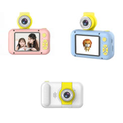 Kids Digital Camera 180°Flip Len Kids Mini Camera 4000W Pixels 1080P Lens Selife