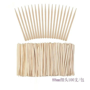 100pcs Waxing Sticks Smooth Tongue Depressor Face Eyebrows Disposable Hair Removal Applicator Spatulas Body Small Wooden