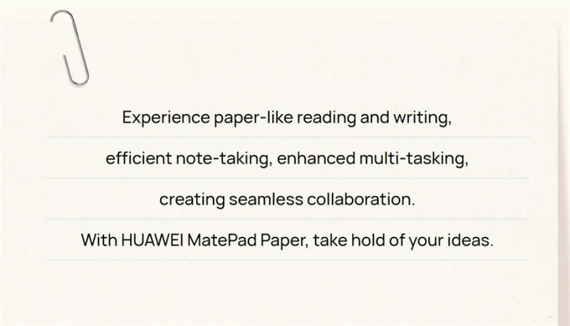 Description Picture 3 of item2022 HUAWEI MatePad Paper 10.3 inch Ink Screen WIFI 4GB 64GB/6GB 128GB HarmonyOS 2 3625mAh with HUAWEI M-pencil Stylus