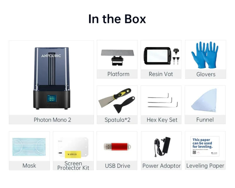 Description Picture 4 of itemANYCUBIC Photon Mono 2 LCD UV Resin 3D Printer High-Speed Printing 6.6'' 4K +Monochrome Screen 165*143*89mm Printing Size