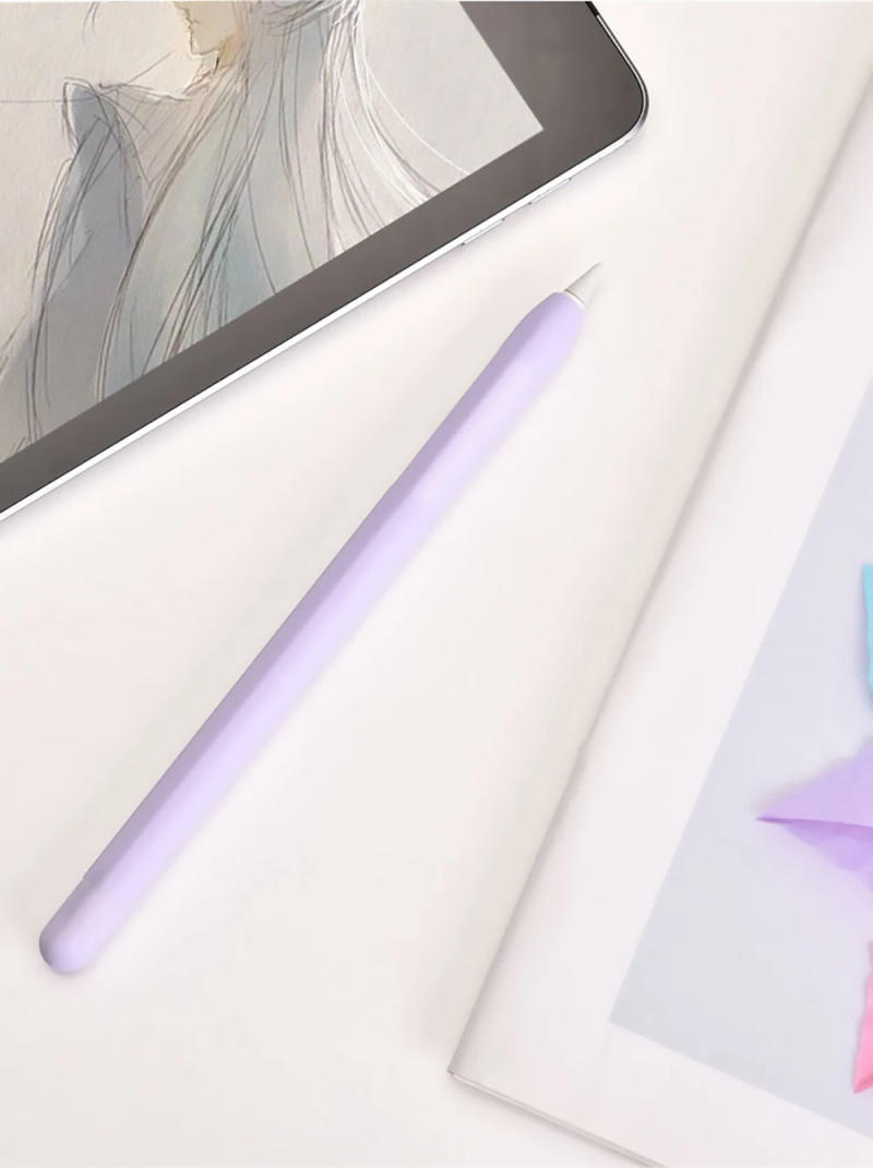 Description Picture 3 of itemSoft Silicone Apple Pencil Case Colorful Stylus Protective Cover For Apple Pencil 1st 2nd Generation Cover iPad Accessories