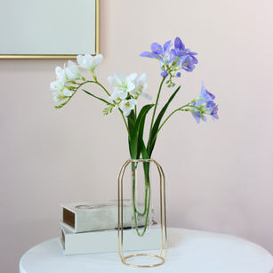 2 Forks Cymbidium Orchid Artificial Flower Plant Home Wedding Decor Ornament