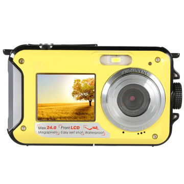 Winait Max 24mp FULL hd1080p waterproof digital camera with 1.8'' and 2.7'' Dual Color Display Compact Camera