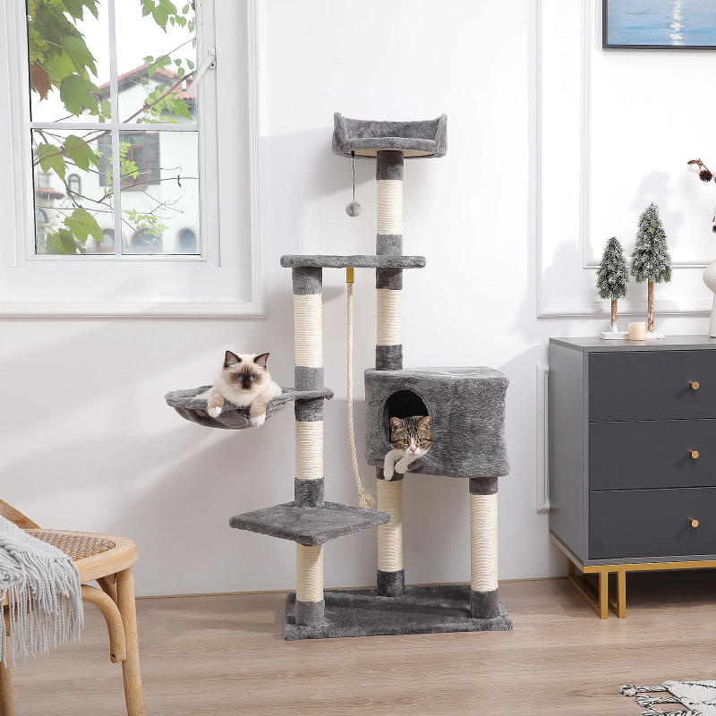 Description Picture 3 of itemCat Tree Cat Scratching Post Natural Sisals Kitten Toy  Activity Tower Condo Stand Luxury Furniture for Small Medium Cats