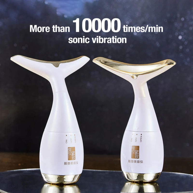 Description Picture 5 of itemSonic Vibration Neck Beauty Device Facial Massager Fade Lines Reduce Wrinkles Double Chin Tighten Skin Face Lifting Machine