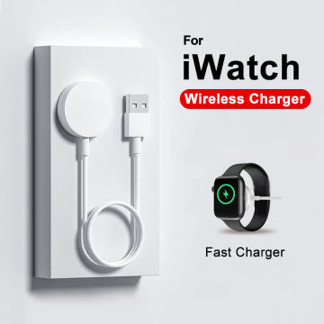 For Apple Original Magnetic Wireless Charger For iWatch 8 7 6 SE Portable Fast Charging Watch Series 5 4 3 2 1 USB Cord Cable