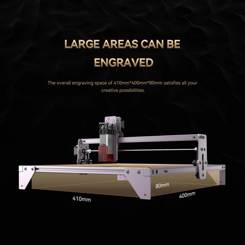 Description Picture 4 of itemATOMSTACK A5 Pro 40W Laser Engraver CNC DIY Fixed-Focus Laser Cutter Eye Protection Laser Engraving Cutting Machine 410x400mm