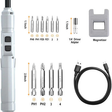 Electric Screwdriver Rechargeable 3.6v Small Cordless Screwdriver, USB Fast Charge Screwdriver Kit, Suitable for Household