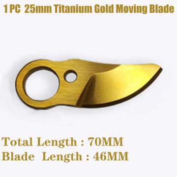 25mm SK5 Alloy Steel Titanium Gold Diamond Cutting-Blade Electric Pruning Shears Blades Cordless Pruner Sharp