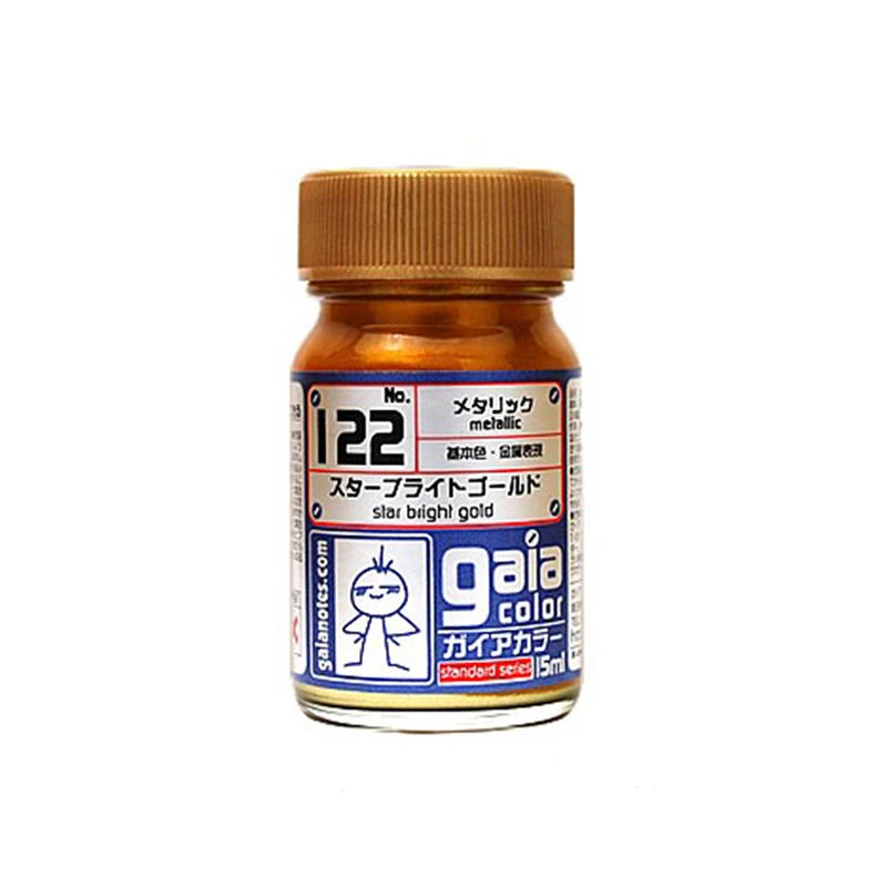 Description Picture 6 of itemPaint GAIA Metallic color Model Tools Oily Nitro oil based paint  Starlight Gold silver  15ml Painting metallochrome Metallic