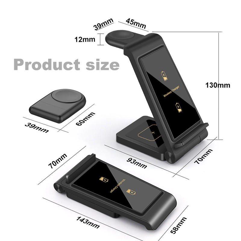 Description Picture 6 of item3 in 1 Wireless Charging Station for Samsung S23/S22/S21/S20/ Fast Charger For Galaxy Watch 5 Pro 4 3 Classic Active 2 LTE Buds