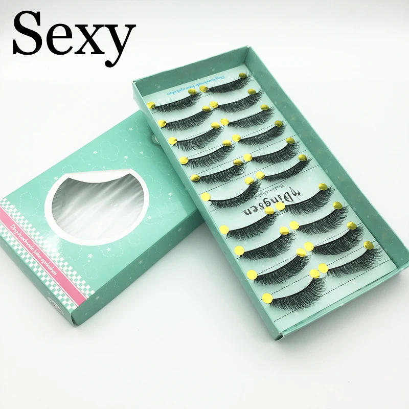 Description Picture 6 of itemHot 10Pairs Handmade 3D Soft Faux Mink Hair False Eyelashes Crisscross Wispy Fluffy Lashes Extension Eye Makeup Tools #3D-66 New