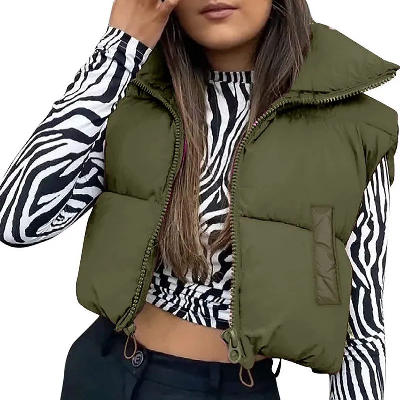 Women Autumn Winter Vest Sleeveless Jackets