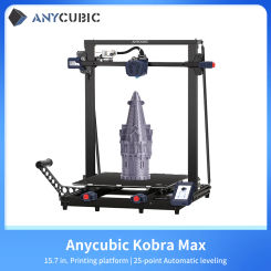 ANYCUBIC KOBRA MAX 3D Printer 400*400*450mm Large Printing Size FDM 3D Printers with Double Z-axis Auto-leveling Direct Extruder
