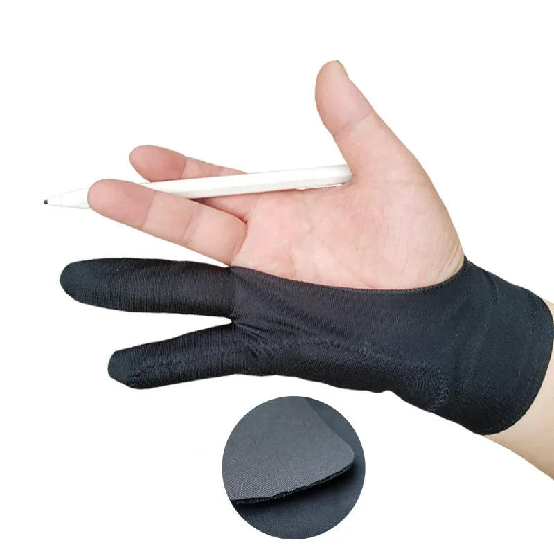 Description Picture 3 of itemAnti-touch Two-Finger Hand Painting Gloves For Tablet Digital Board Screen Touch Drawing Anti-fouling Oil Painting Art Supplies